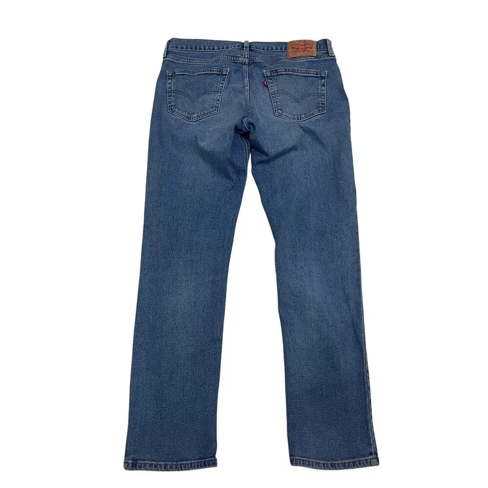 Levi's 511 Slim Fit Straight Leg Medium Wash Jeans ~ Men's 34/32